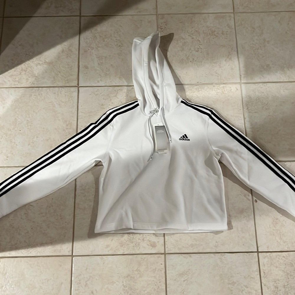 White Adidas Hoodie